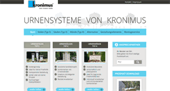 Desktop Screenshot of kronimus-urnenwandsysteme.de