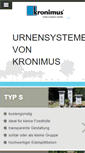 Mobile Screenshot of kronimus-urnenwandsysteme.de